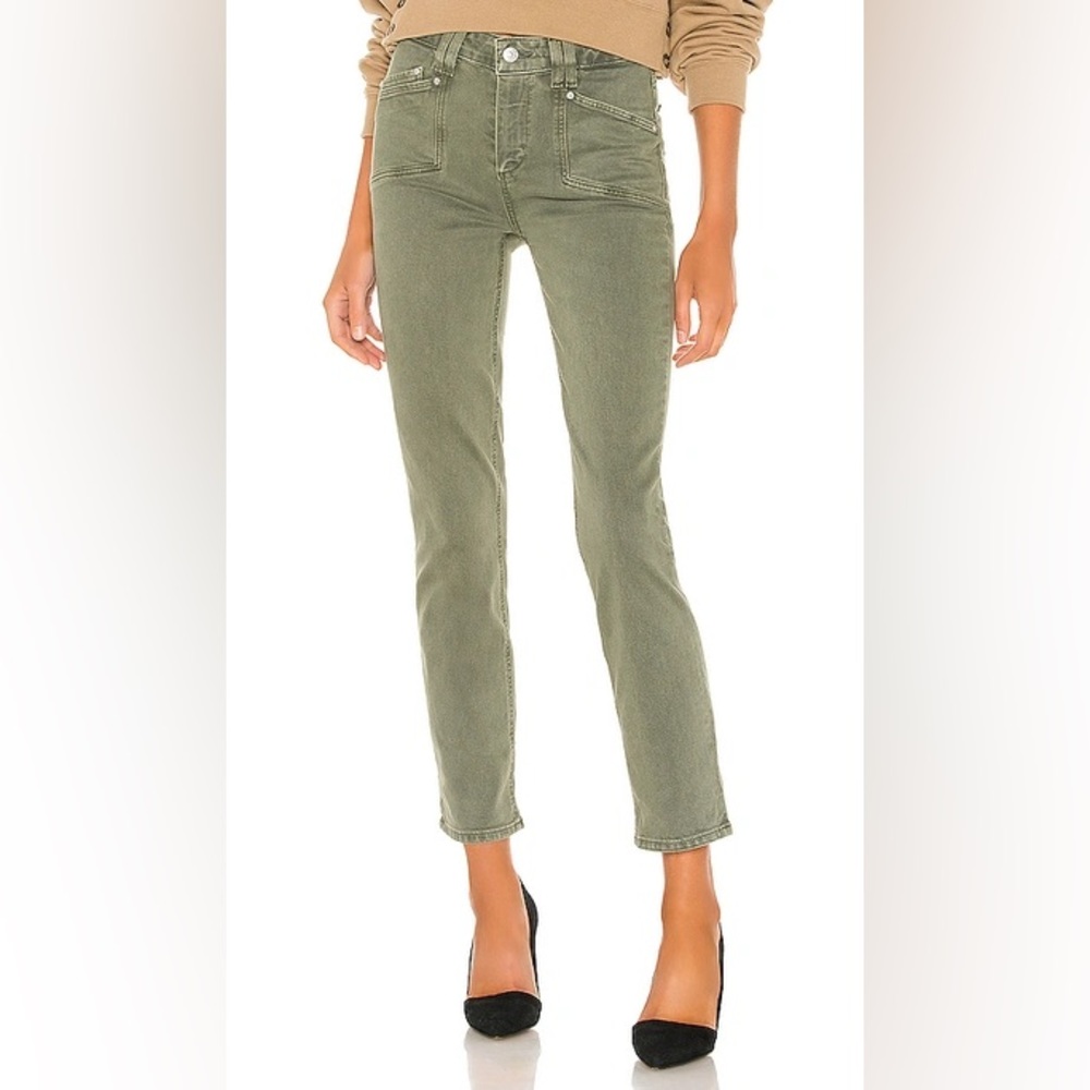 PAIGE CINDY ANKLE STRAIGHT JEANS